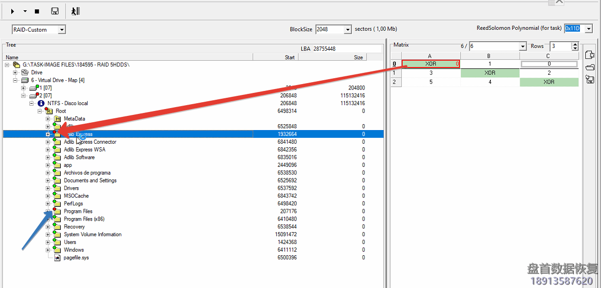 20180629120510_25081 PC-3000 DE. Data Extractor RAID Edition. Where is my data on VMFS? (Practical case)